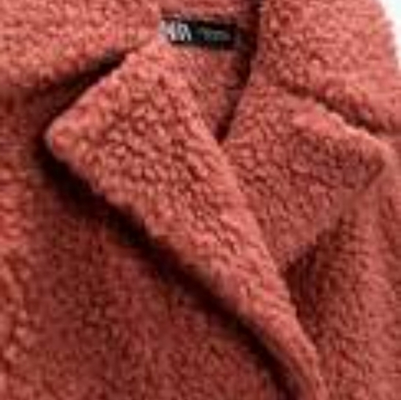 ZARA faux shearling coat size XS  NEW - Picture 4 of 10